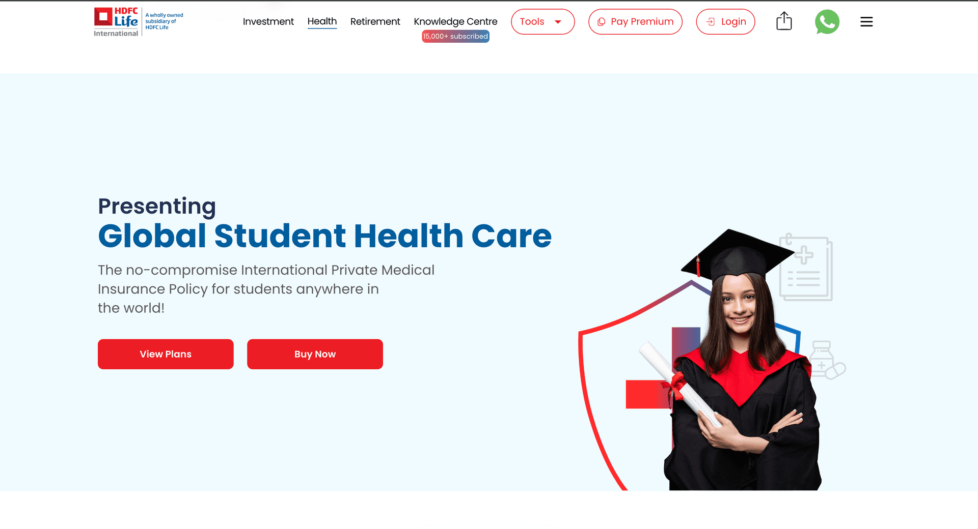 Global Student Health Care — the no-compromise medical insurance tier for students abroad
