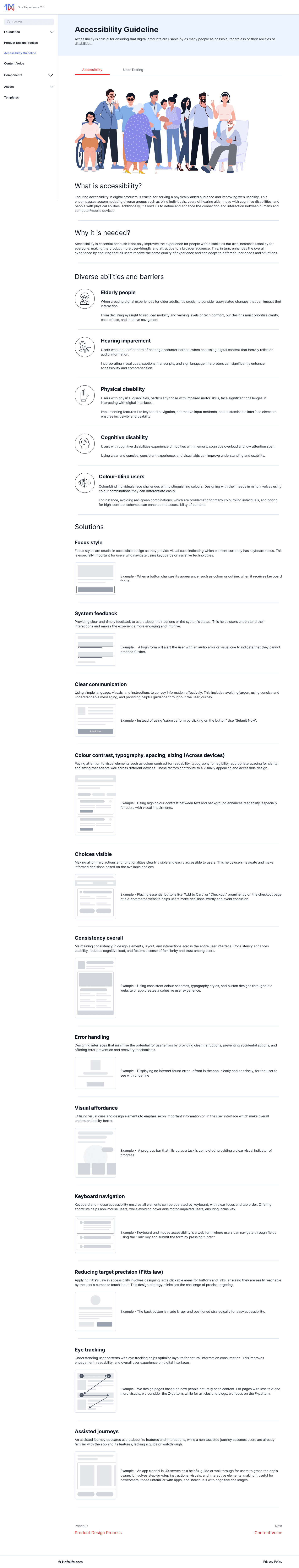 Accessibility — specs codified per component so a11y survives handoff